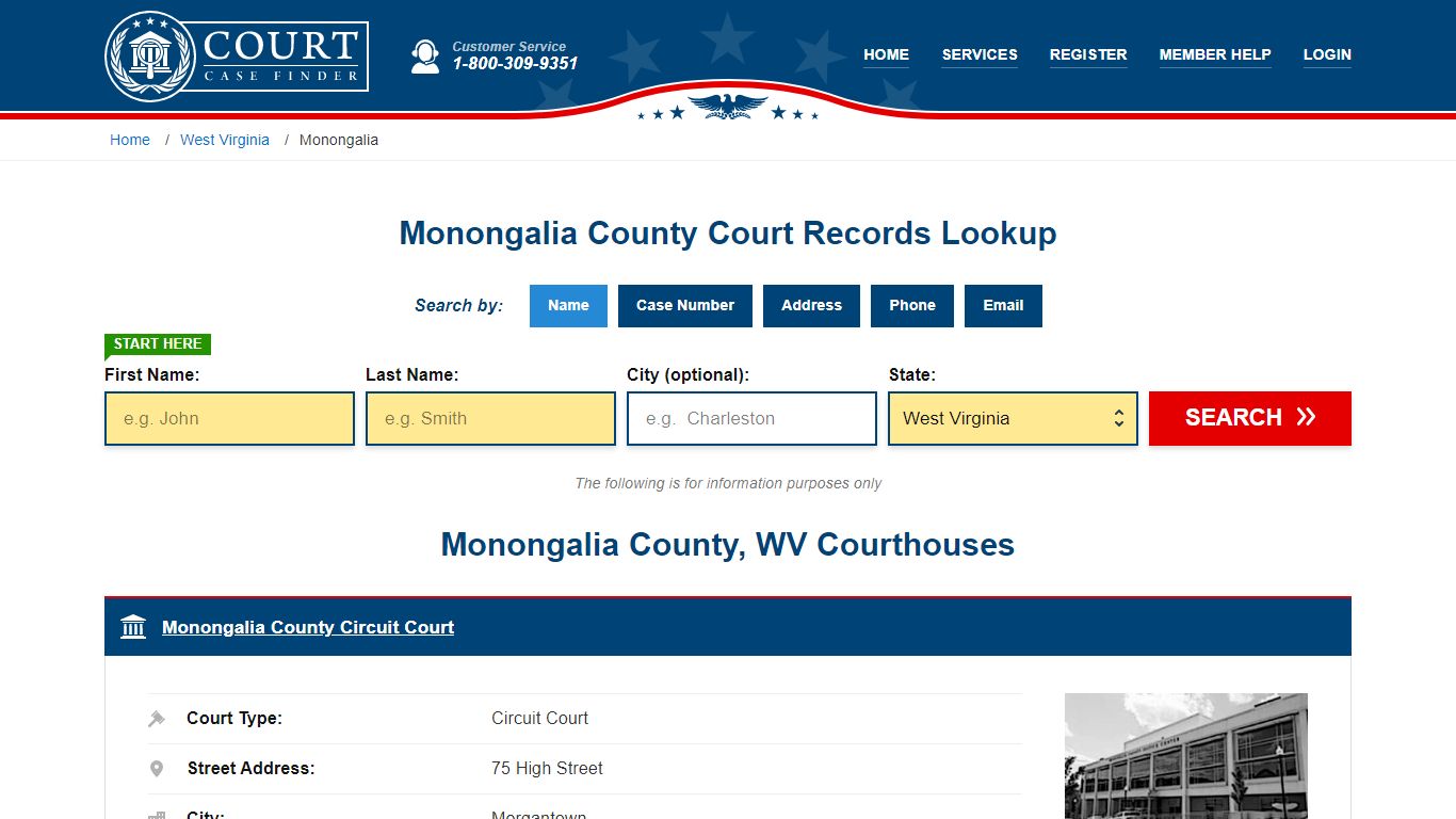 Monongalia County Court Records | WV Case Lookup